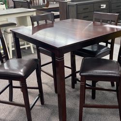 5 PCs Counter Height Table