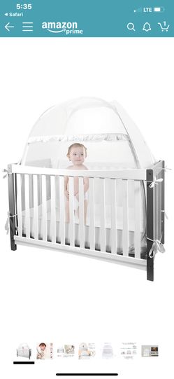 Baby crib safety canopy net