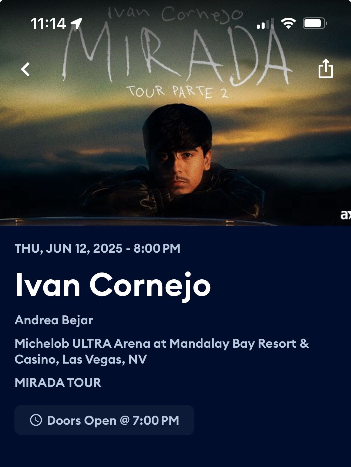 Ivan Cornejo Tickets