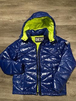 Boys Diesel glossy hooded jacket size 14