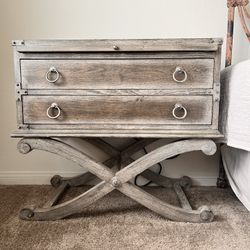 MOVING SALE - Hooker Furniture nightstand, desk chair, oversized arm chair, art deco wicker side chair, etc.)