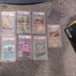 Pokemon PSA 9 10 Charizard mew Mewto 