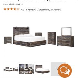 King Bed 4 PC Set Ashley Furniture 
