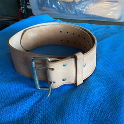 New Lether Construction Belt Large 3” Wide   # 980