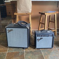 Two Fender Amps Cords Included 