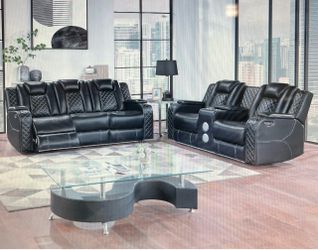 Radiant Collection 2 Piece Sofa And Love Seat Set