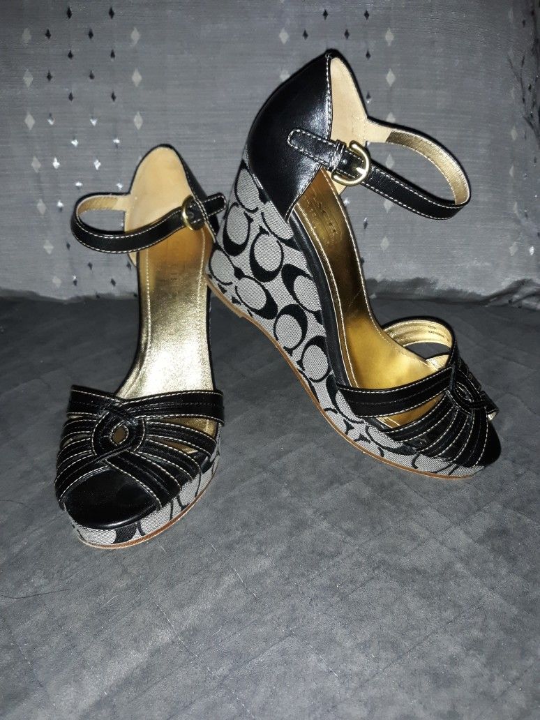 COACH Signature Original Women Shoes Wedge