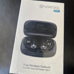 VEATOOL T16 True Wireless Earbuds with Ear hooks 5.0 HiFi Dual LED Display Sport