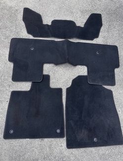 Black Carpet Car Floor Mats Set for Honda Pilot 2022-2026