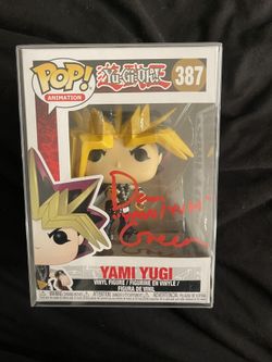 yugioh yami yugi autographed funko pop signed by dan green