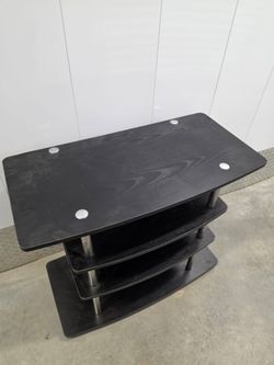 Black TV Stand with Storage