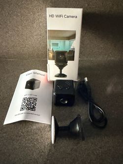 1080P WiFi Mini Camera — Night Vision, Motion Detection, App Live Feed