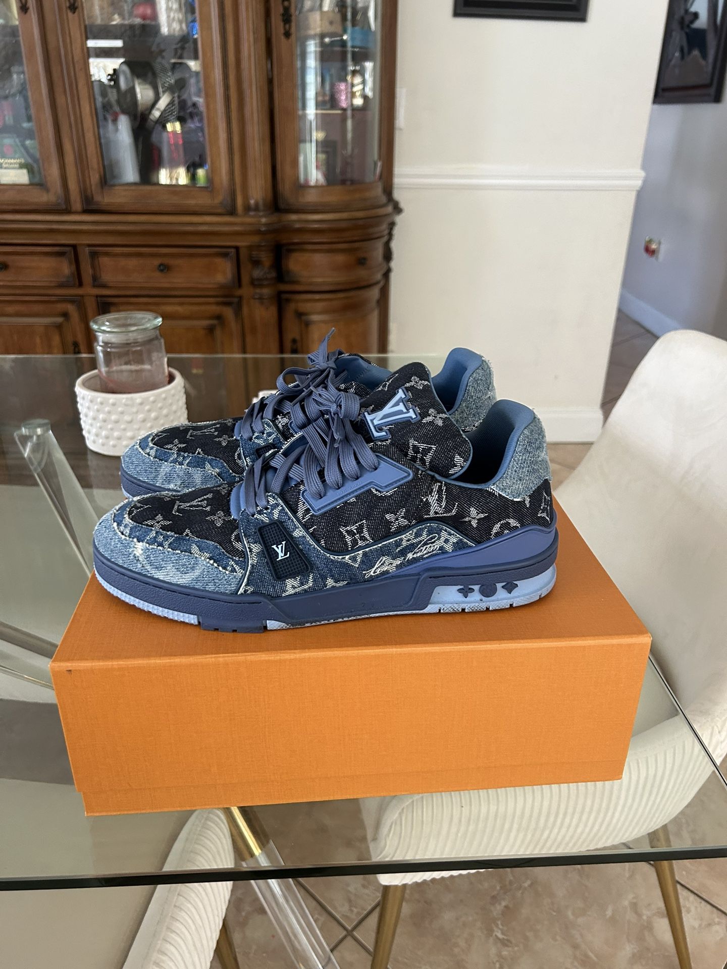 Louis Vuitton Trainer Denim blue