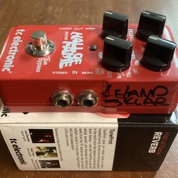 TC Electronic Hall of Fame 2 Reverb Owned, Played, & Signed By Leland Sklar