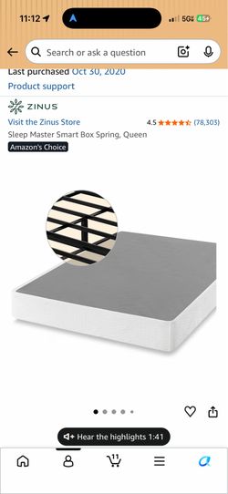 Sleep Master Smart Box Spring, Queen