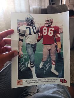 Football picture sign taking offers