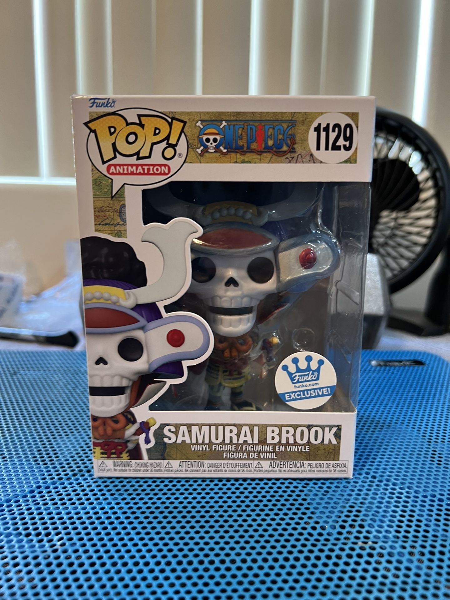 EXCLUSIVE Samurai Brook Funko Pop Animation #1129 Anime Manga One Piece