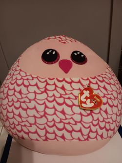 Squish A Boo - Pinky the Owl Plush Toy