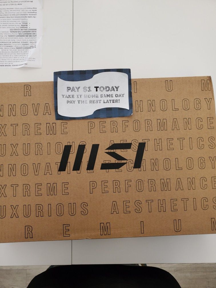  🎯 Gaming-Ready MSI Thin – i7 + RTX 4060 for $1 Down 🎮