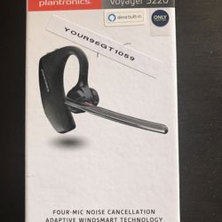 Plantronics - Voyager 5220 Bluetooth Headset with Amazon Alexa - Black