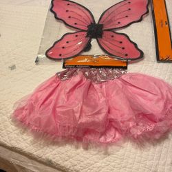 Fairy princess, tutu and wings