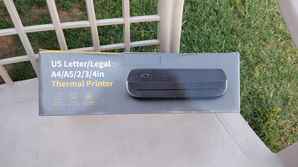 Portable Printer Wireless for Travel，Bluetooth Thermal Printer Support 8.5" X 11" US Letter &Legal, A4&A5 Thermal Paper, Inkless Printer