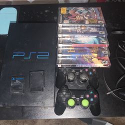 Playstation 2 With Controllers And Games!!!