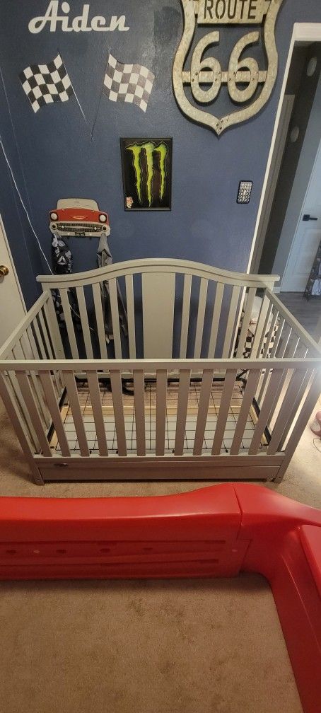Grey Baby Crib "Only"