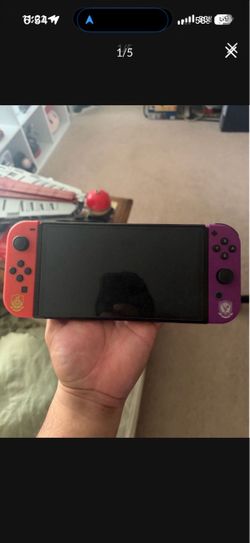 NINTENDO SWITCH OLED SCARLET AND VIOLET VERSION