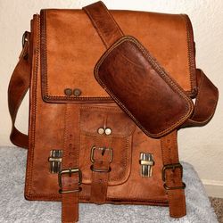 Leather Crossbody Bag 