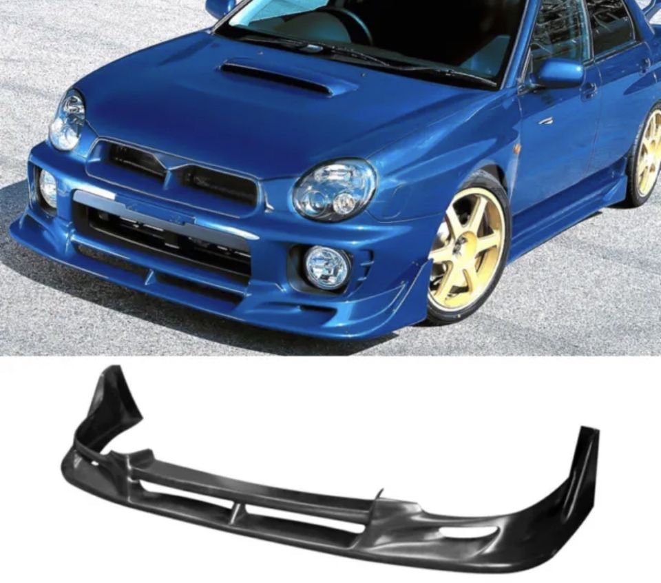 Fits 02-03 Subaru Impreza WRX Sti CW Front Bumper Lip Spoiler Kit
