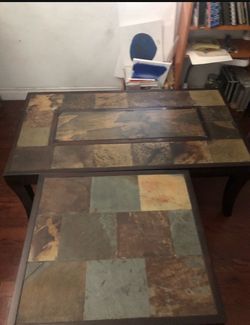 Coffee and side table