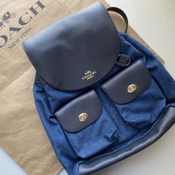 Coach denim backpack for women NEW