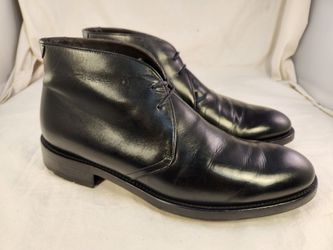 TO BOOT NEW YORK ADAM DERRICK MEN CHUKKA BLACK LEATHER SIZE 10