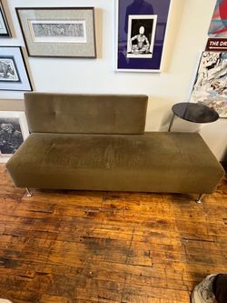 Olive Contemporary Couch with Pivot Table