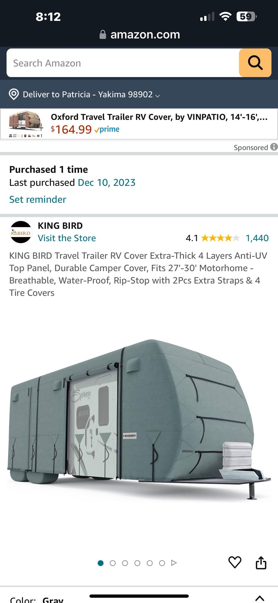 Camper Cover