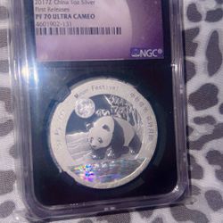 2017 Z panda moon festival medal china 1 onza silver PF 70 ULTRA CAMEO