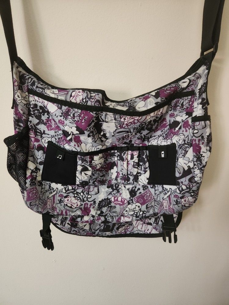 Vurt Messenger Bag Unisex, Holds Laptop & Lots More - My Shadow Is My Graffiti - School/Work