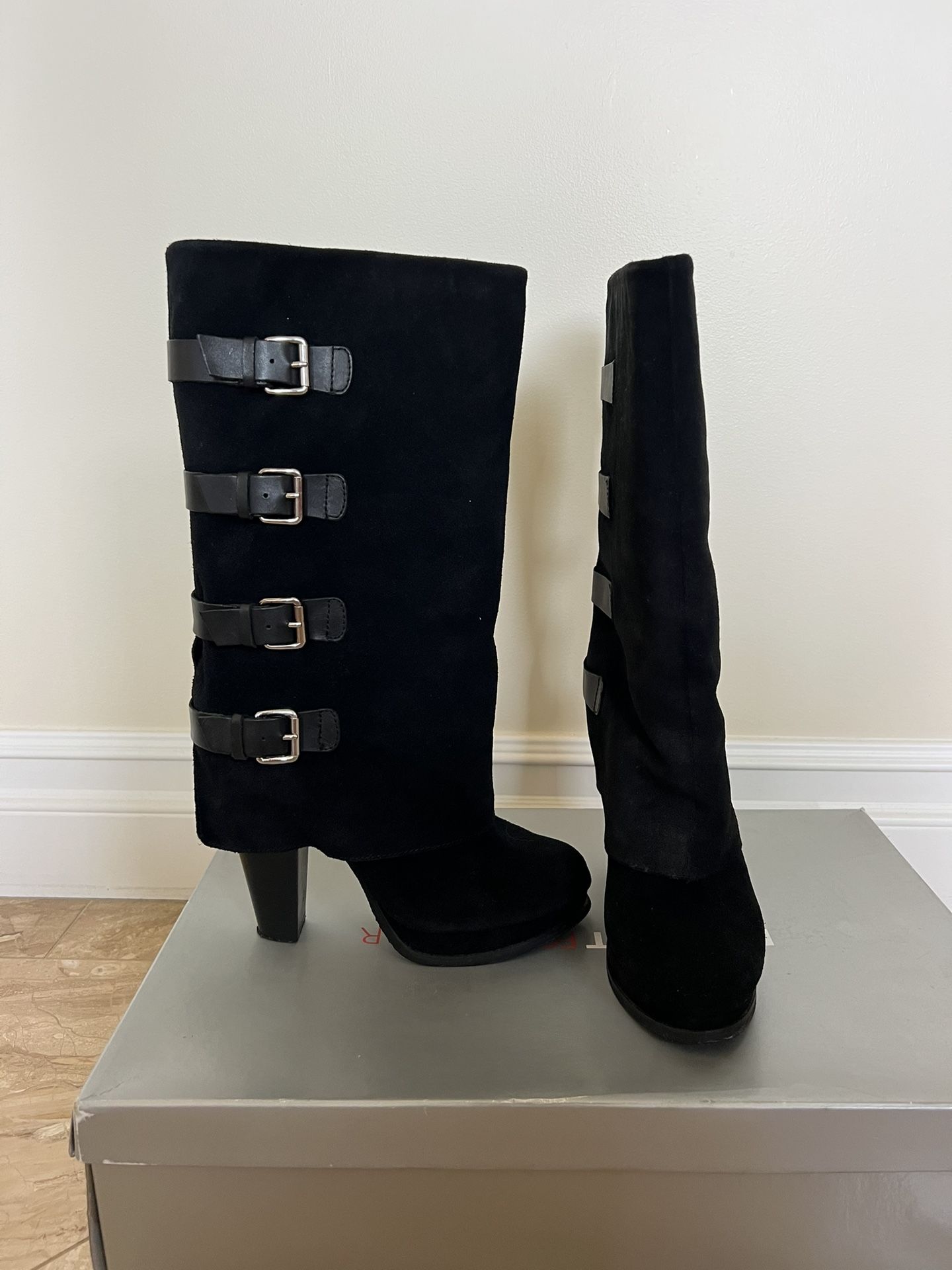 Suede Heeled Boots