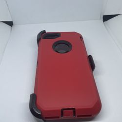 For IPhone 6, IPhone 7/8 Iphone SE Red Case With Belt Clíp 