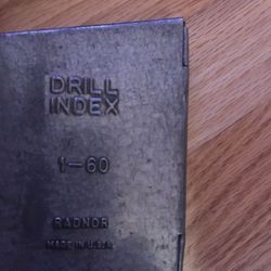 Radnor Drill Index Drill Bits With Metal Case Vintage