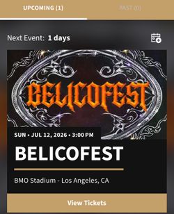 2 bélicofest tickets