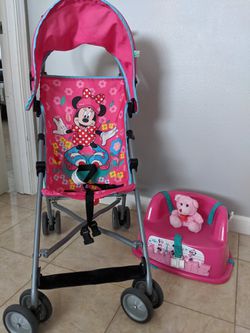 Stroller, booster seat and blanket