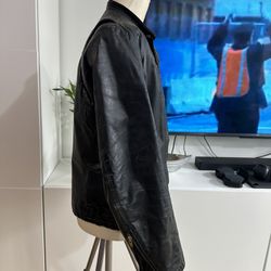 SEARS Men Leather Jacket Black  Size Medium $40