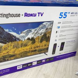 Westinghouse Roku Tv 55" 4K Ultra HD Smart Tv 