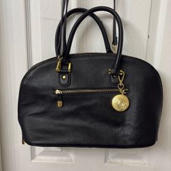 Black Leather Joy & Iman Purse