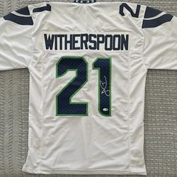 Devon Witherspoon Signed Seattle Seahawks Custom Pro Style Jersey JSA