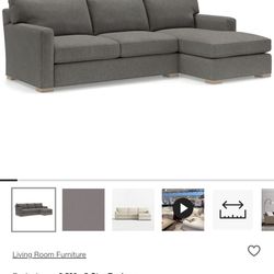 Sectional Couch L Shape Left. Crates And Barrel