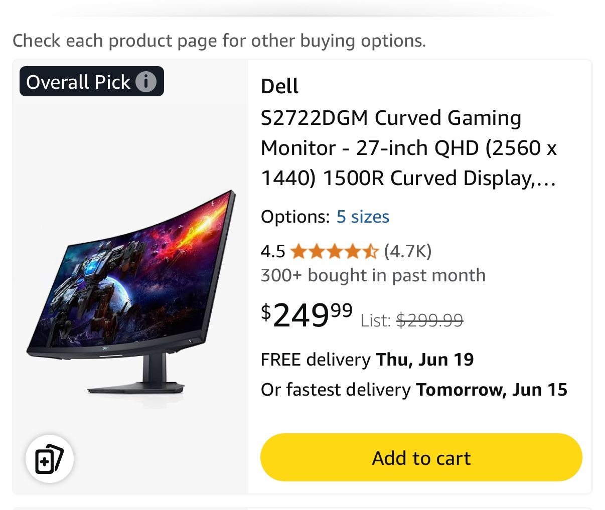 Dell Monitor 27 Inch