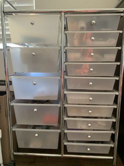 Jewelry Making Supplies With Rolling Cart